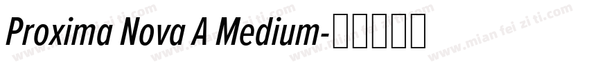 Proxima Nova A Medium字体转换